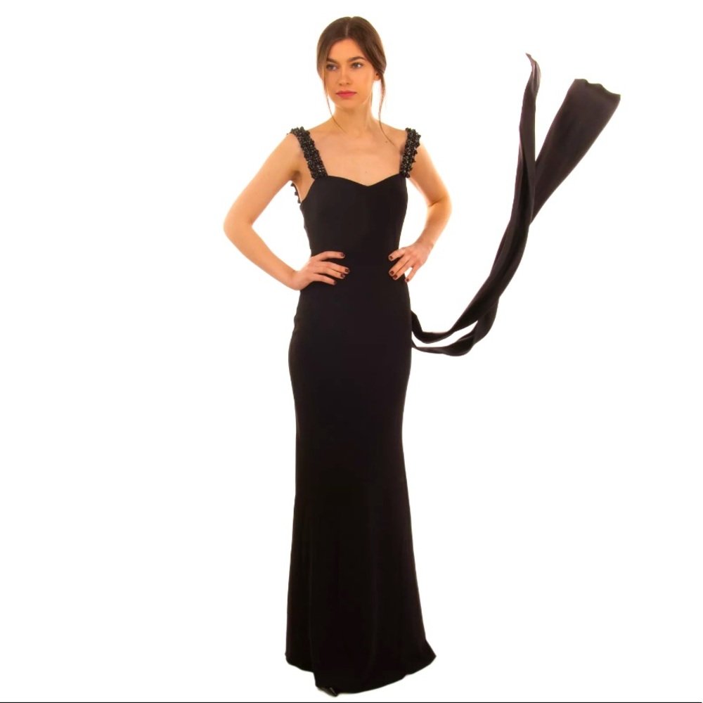 Badgley Mischka trumpet gown